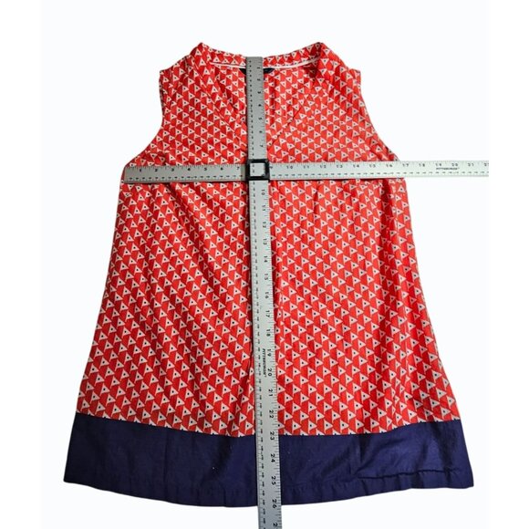 Womens Tommy Hilfiger Small Flag Print Sleeveless Top Red White Blue July 4th - Picture 6 of 7